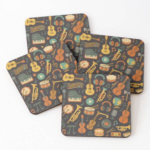 Item preview, Back to School Music – Cute Instruments and Notes Doodle Art designed and sold by SnapLabDesigns.