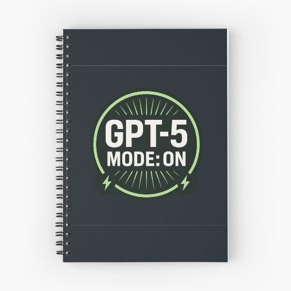 Item preview, GPT-5 Mode: ON – Futuristic AI Badge designed and sold by Bratak.