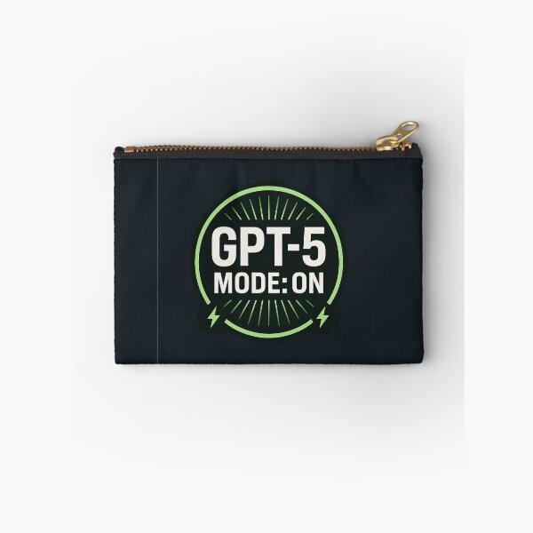 Item preview, GPT-5 Mode: ON – Futuristic AI Badge designed and sold by Bratak.