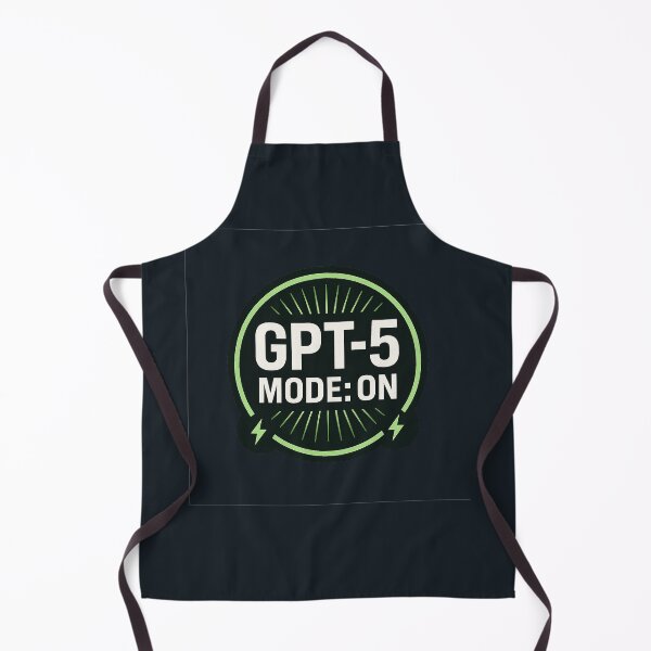 Item preview, GPT-5 Mode: ON – Futuristic AI Badge designed and sold by Bratak.