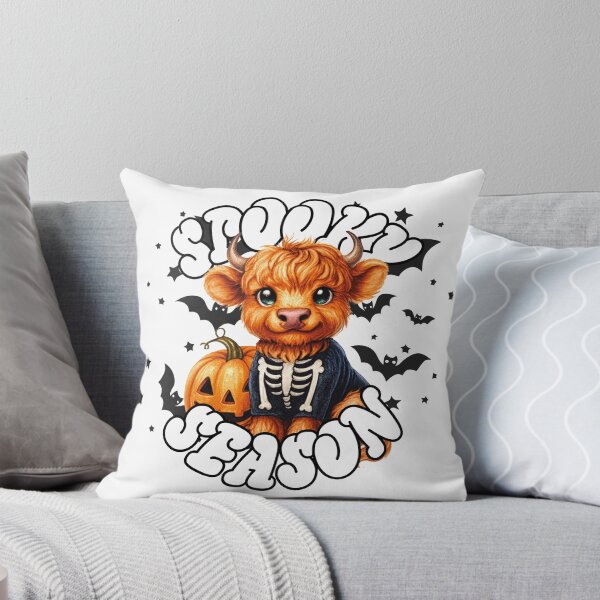 Item preview, Spooky Season Highland Cow – Cute Halloween Design designed and sold by StickifyArt.