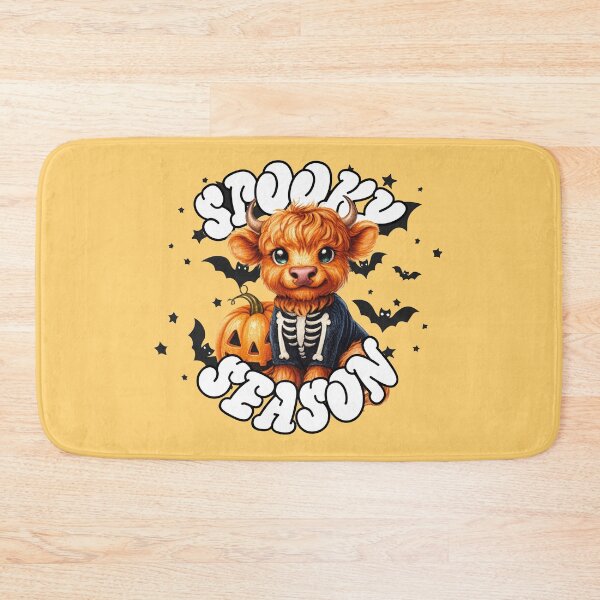 Item preview, Spooky Season Highland Cow – Cute Halloween Design designed and sold by StickifyArt.