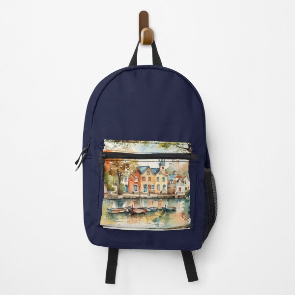 Item preview, Across the river to Totnes2(watercolour + AI) designed and sold by artsmeow.