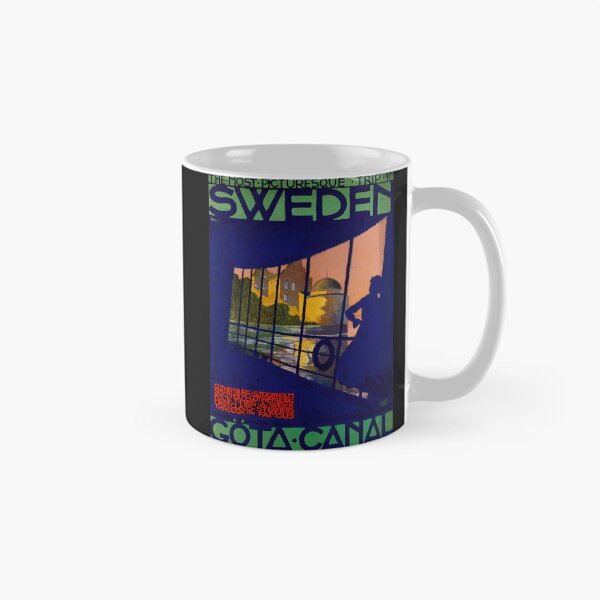 Item preview, Vintage Göta Canal Travel Poster | 1920s Art Deco Design | Sweden Tourism Print | Colorful Graphic Wall Art | Nostalgic Decor designed and sold by artofuniverse.