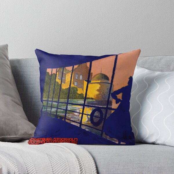 Item preview, Vintage Göta Canal Travel Poster | 1920s Art Deco Design | Sweden Tourism Print | Colorful Graphic Wall Art | Nostalgic Decor designed and sold by artofuniverse.