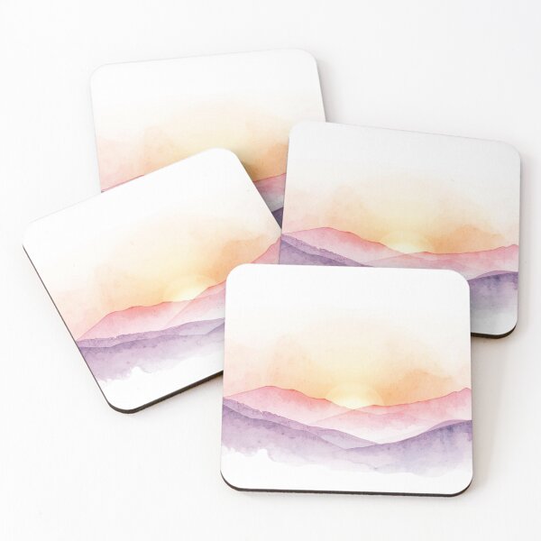Item preview, Nature watercolor sunset designed and sold by ORALIS.