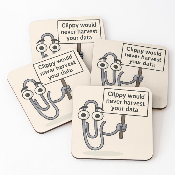 Item preview, Clippy the Privacy Advocate designed and sold by Cyberpunk Dystopias & SciFi.