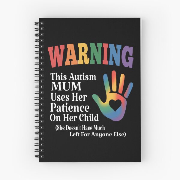 Item preview, warning this autism mum uses her patience on her child she doesn't have much left for anyone else, autism mom saying shirt designed and sold by Merchall  store.
