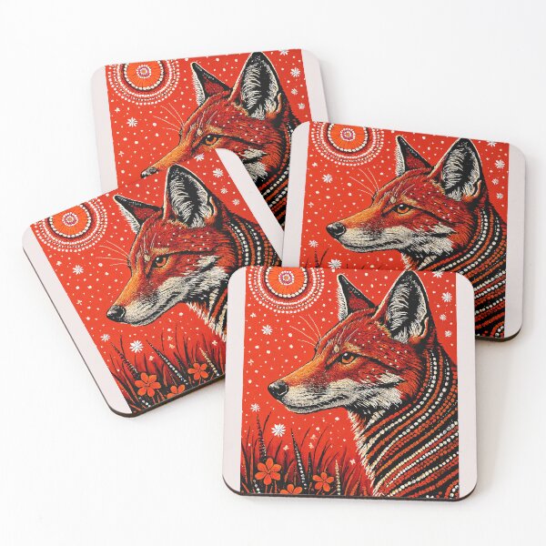Item preview, Australian Aboriginal art - Red Wolf designed and sold by Yellogo.