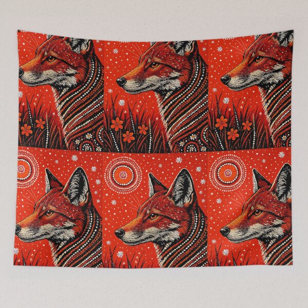 Item preview, Australian Aboriginal art - Red Wolf designed and sold by Yellogo.