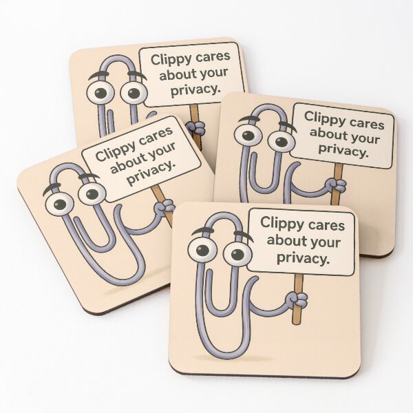 Item preview, Clippy the Privacy Advocate #2 designed and sold by Cyberpunk Dystopias & SciFi.