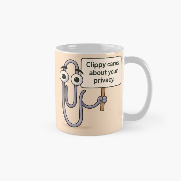 Artikelvorschau, Clippy, der Datenschutzbeauftragte Nr. 2 entworfen und verkauft von Cyberpunk Dystopias & SciFi.