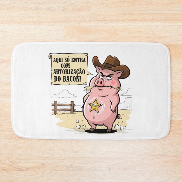 Item preview, Cowboy Pig – The Pigpen Sheriff | Country Print with Humor and Attitude designed and sold by kzadoxico.