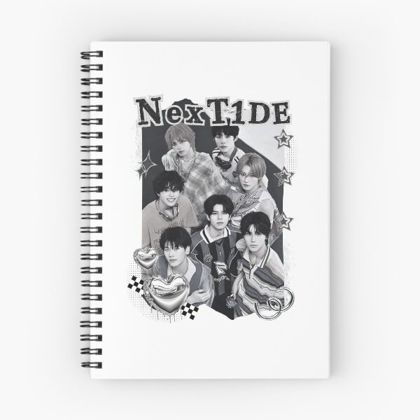 Item preview, NexT1DE NT1 Debut Global Boy Group Black and White Collage Digital Art Portrait designed and sold by AJUNICE STUDIO.