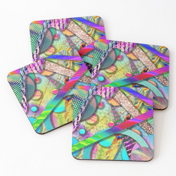 Item preview, colorful collage of curious textures 7 designed and sold by chambergambit.