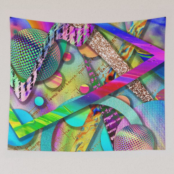 Item preview, colorful collage of curious textures 7 designed and sold by chambergambit.
