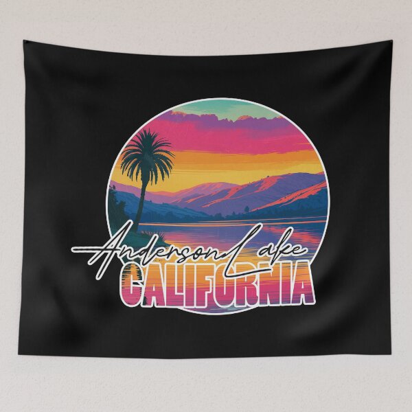 Item preview, Anderson Lake, Santa Clara County, California, Lake sunset designed and sold by Wanderful-roads.
