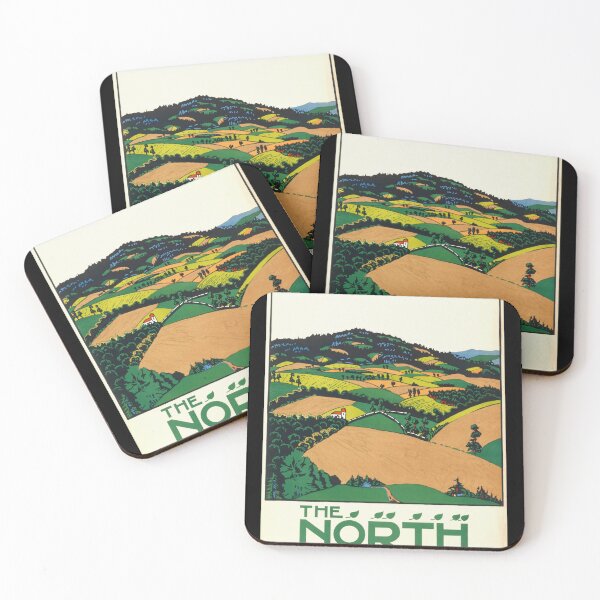 Item preview, Vintage Travel Poster | 1915 North Downs Railway Art | Early 20th Century Graphic Design | Art Nouveau Style | England Tourism designed and sold by artofuniverse.