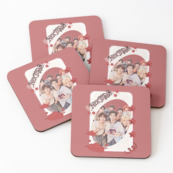 Item preview, NexT1DE NT1 Debut Global Boy Group Card Red Aesthetic Collage Design designed and sold by AJUNICE STUDIO.