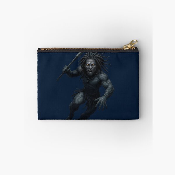 Item preview, Dark Tribal Warrior With Spear | Fantasy Mythical Fighter Artwork designed and sold by Teeziyo.