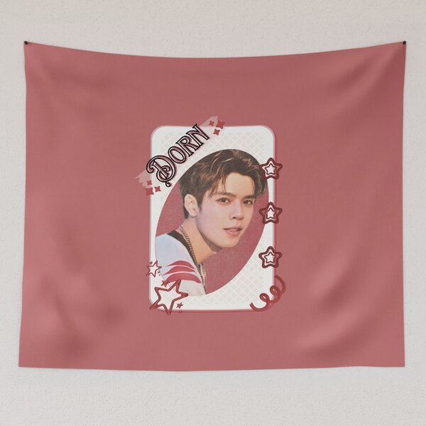 Item preview, NexT1DE NT1 Dorn Debut Global Boy Group Card Red Aesthetic Collage Design designed and sold by AJUNICE STUDIO.