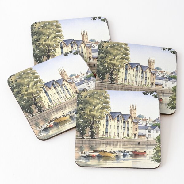 Item preview, Across the river to Totnes2（watercolour + AI） designed and sold by artsmeow.