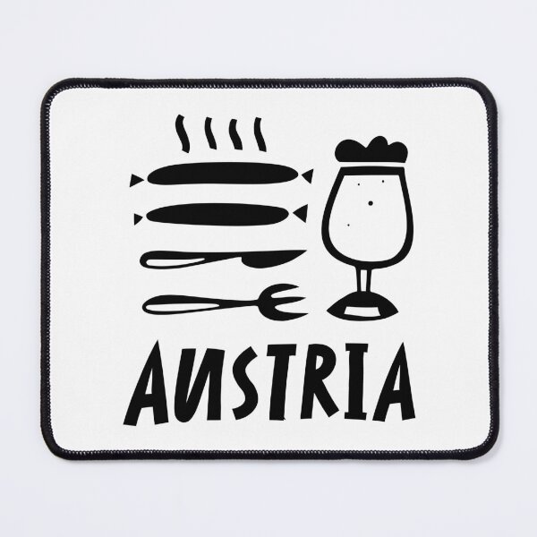 Item preview, Black And White Beer Glass With Frankfurter Sausages Travel Logo designed and sold by DuckAndDuckPrints.