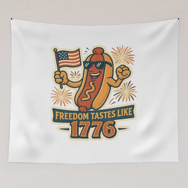 Artikelvorschau, 250th Anniversary of the USA - Patriotic Hot Dog Hero entworfen und verkauft von Collins Design.