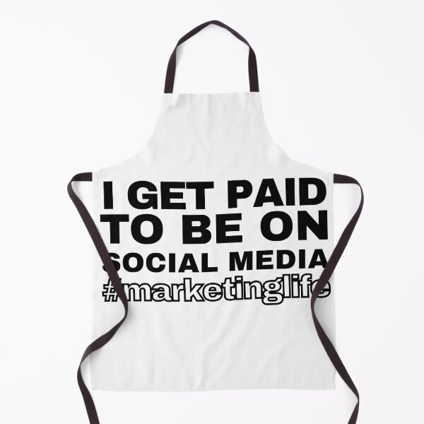 Item preview,   I Get Paid to Be on Social Media #MarketingLife – Funny Marketing Quote Design designed and sold by SunnyIris.