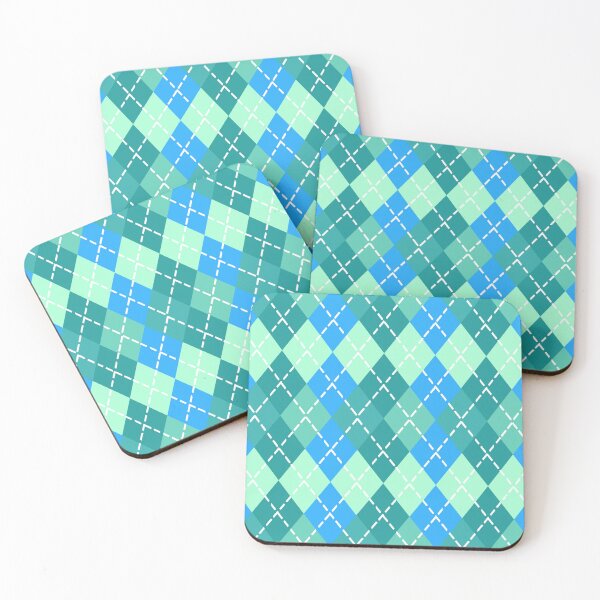 Item preview, Pastel Blues Greens Argyle Seamless Repeat designed and sold by Sharon Schwalbe.