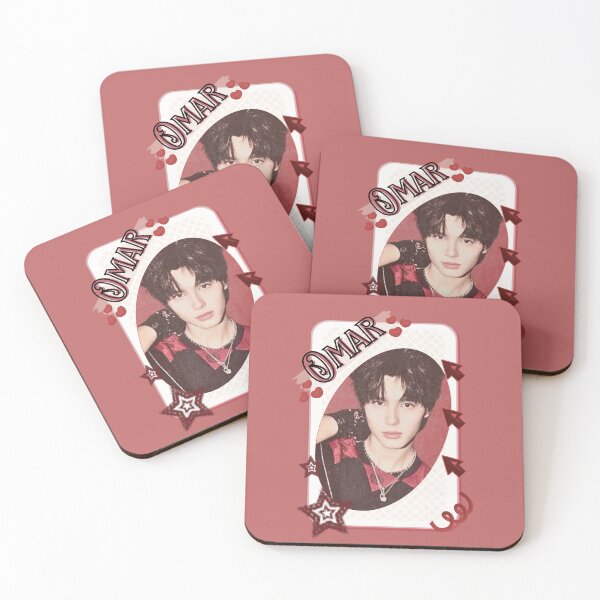 Item preview, NexT1DE NT1 Omar Debut Global Boy Group Card Red Aesthetic Collage Design designed and sold by AJUNICE STUDIO.