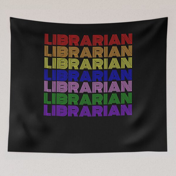 Item preview, LGBTQ pride Librarian Library Worker Reading Books Book fan designed and sold by snowry.