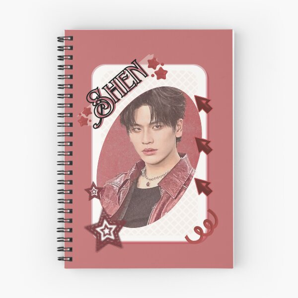 Item preview, NexT1DE NT1 Shen Debut Global Boy Group Card Red Aesthetic Collage Design designed and sold by AJUNICE STUDIO.