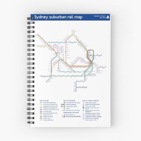 Item preview, Sydney Rail Network - Tube Map style designed and sold by CrossingLights.