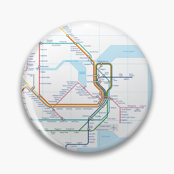 Item preview, Sydney Rail Network - Tube Map style designed and sold by CrossingLights.