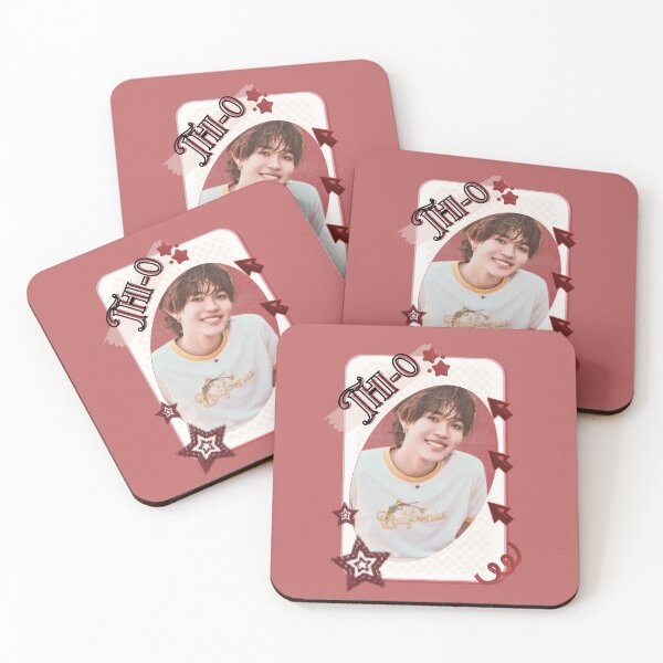 Item preview, NexT1DE NT1 Thi-o Debut Global Boy Group Card Red Aesthetic Collage Design designed and sold by AJUNICE STUDIO.
