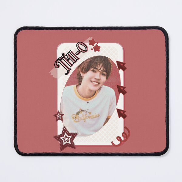 Item preview, NexT1DE NT1 Thi-o Debut Global Boy Group Card Red Aesthetic Collage Design designed and sold by AJUNICE STUDIO.