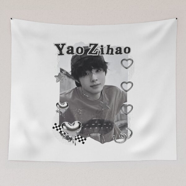 Item preview, NexT1DE NT1 Yao Zihao Debut Global Boy Group Black and White Collage Digital Art Portrait designed and sold by AJUNICE STUDIO.