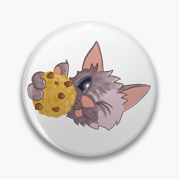 Item preview, Cookie Kitten Nom Nom - Thumbs Up with a Wink for Cookie designed and sold by key-creations.