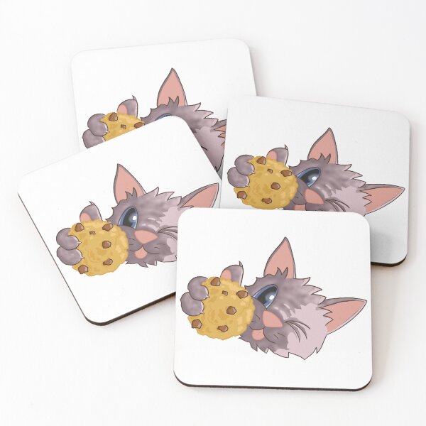 Item preview, Cookie Kitten Nom Nom - Thumbs Up with a Wink for Cookie designed and sold by key-creations.
