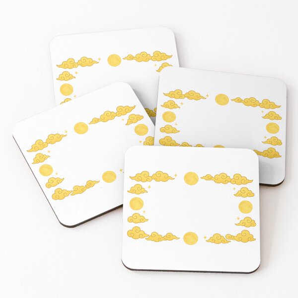 Item preview, Mid autumn festival background with golden clouds and moons, AI generated designed and sold by dvoevnore.