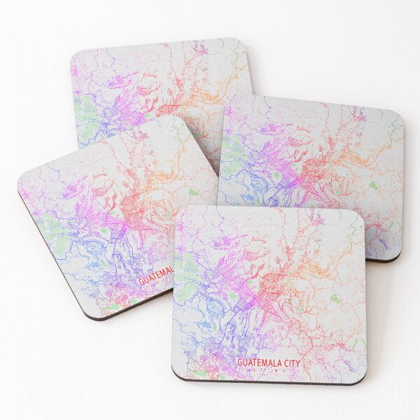 Item preview, Guatemala City Map  - Colorful designed and sold by deMAP.