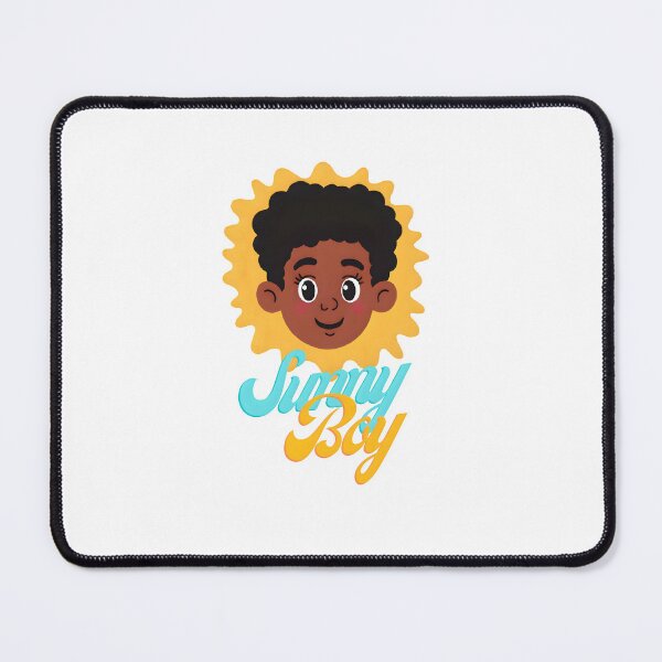Item preview, Sunny Boy – Black Anime Boy with Afro & Golden Glow designed and sold by OsasChild.