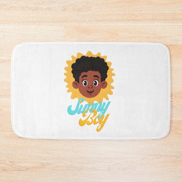 Item preview, Sunny Boy – Black Anime Boy with Afro & Golden Glow designed and sold by OsasChild.