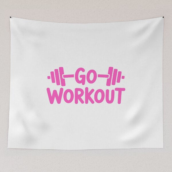 Item preview, Go Workout! Pink Gym Girl designed and sold by PMCreative.