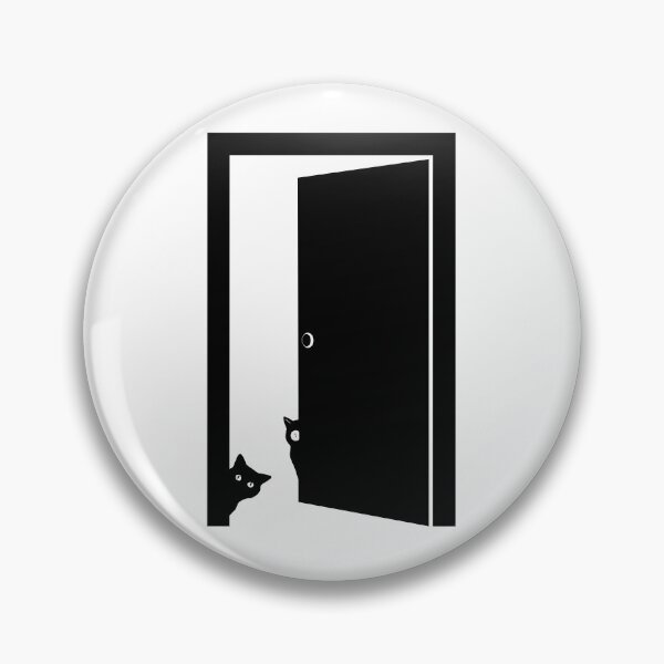 Item preview, Curious Cats Behind the Door designed and sold by ade-datt.