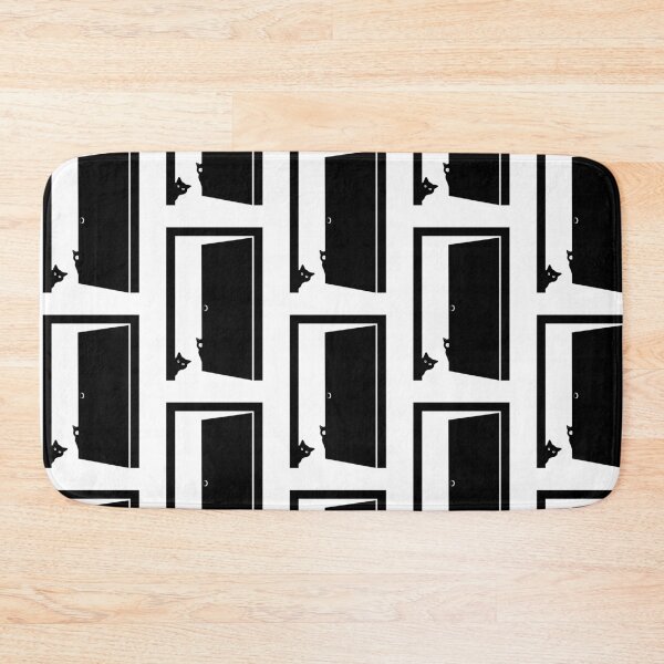 Item preview, Curious Cats Behind the Door designed and sold by ade-datt.