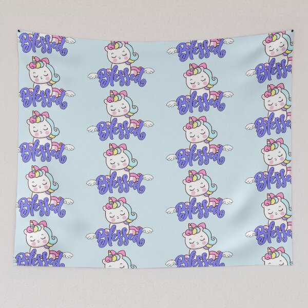 Item preview, Blessed Unicorn Cute Design designed and sold by WarriorsArmour.
