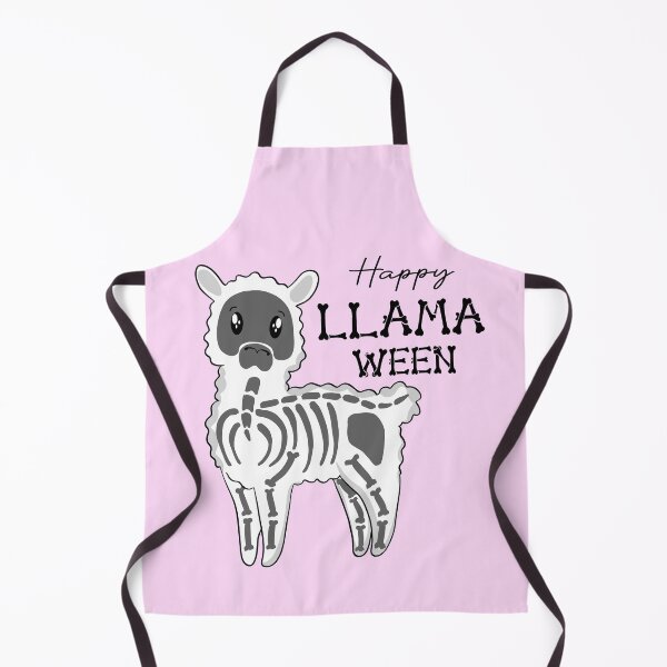 Item preview, Happy Llama-ween white designed and sold by NettiesWallArt.
