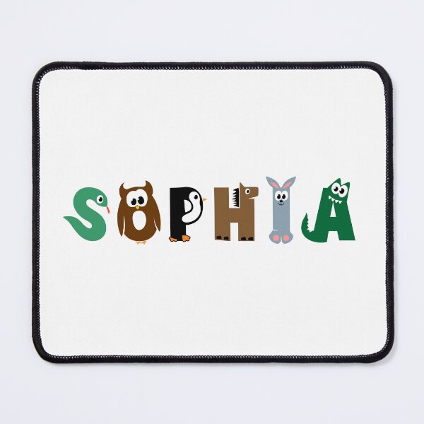Item preview, Sophia Name Animal Letters designed and sold by your-name-hero.